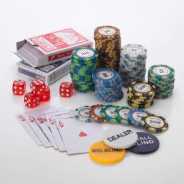 500pcs Poker set 15G Monte Carlo 6/7 Colours Low or High Values