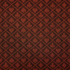 Swatch of red two tone water resistant poker speed cloth with a suited diamond pattern