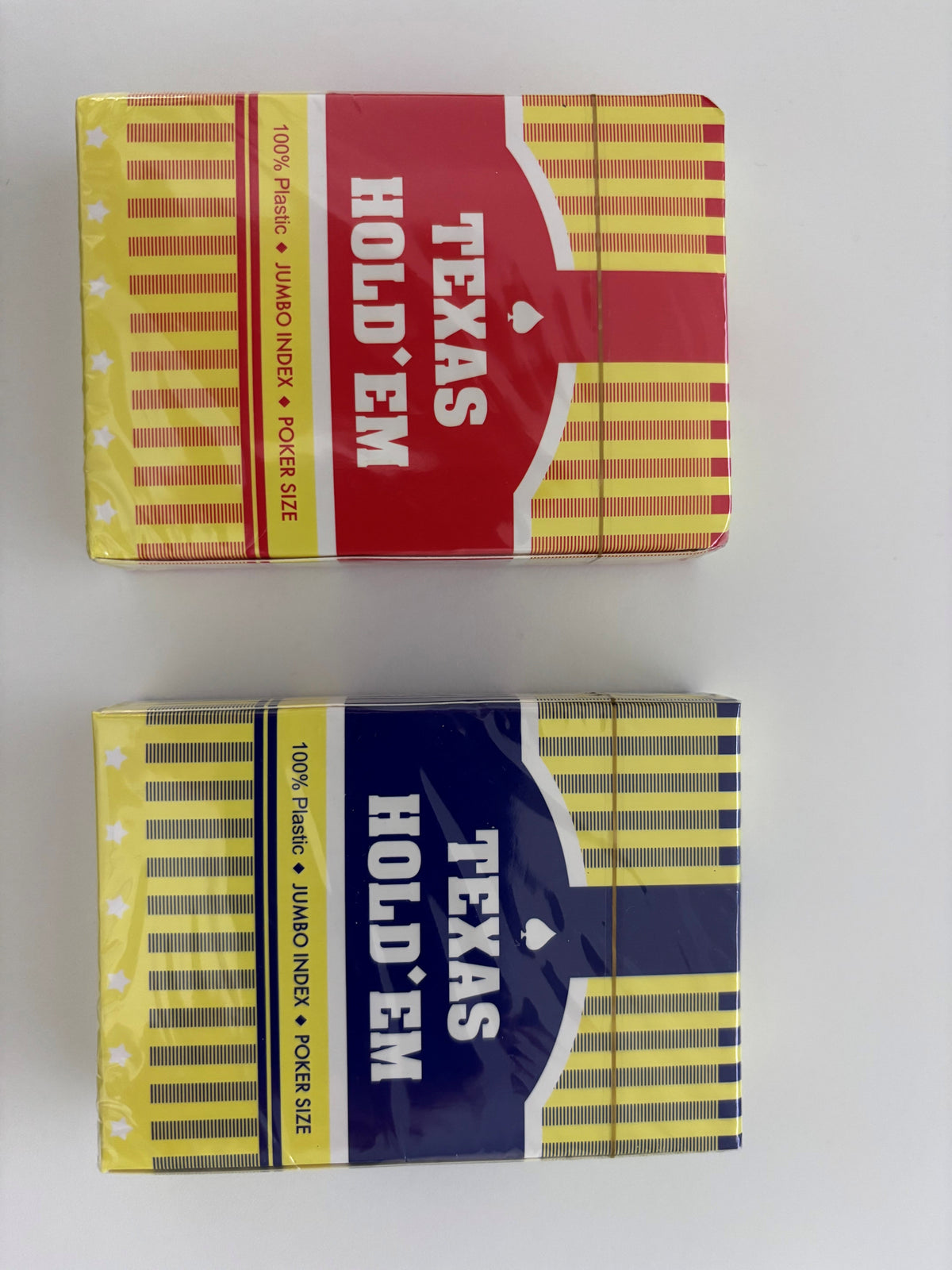 Texas Holdem Wide Poker Cards - Jumbo Index